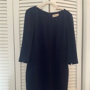 MM Lafleur navy dress with pockets